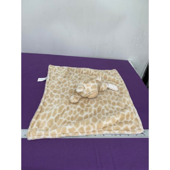 Carter’s 2020 Giraffe Lovey Security Blanket Binky Pacifier Holder Tan Cream - Picture 5 of 7